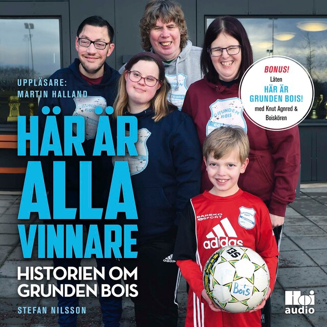 Copertina del libro per Här är alla vinnare – historien om Grunden Bois