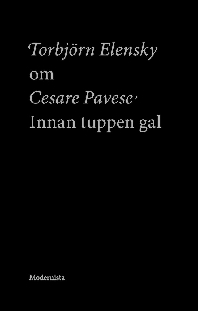 Buchcover für Om Innan tuppen gal av Cesare Pavese
