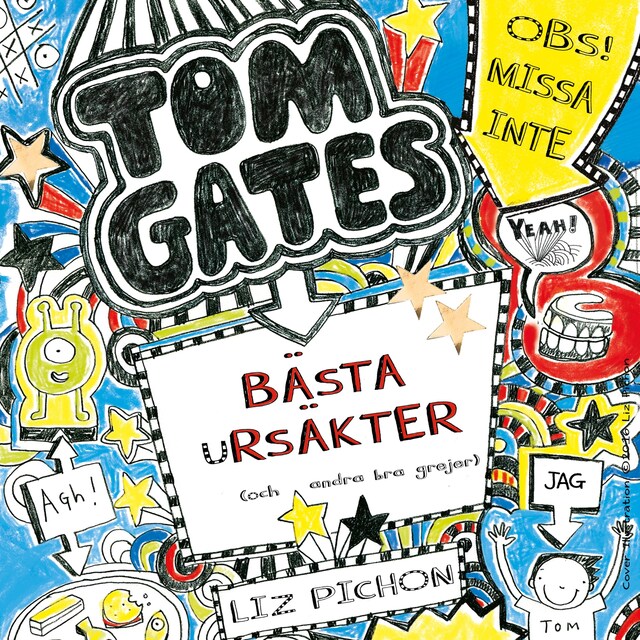 Portada de libro para Tom Gates bästa ursäkter (och andra bra grejer)