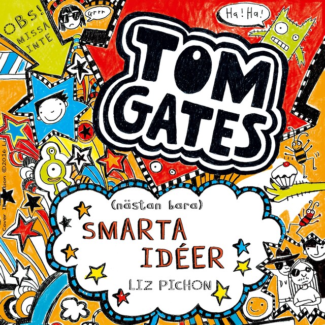 Book cover for Tom Gates (nästan bara) smarta idéer