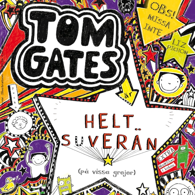 Buchcover für Tom Gates är helt suverän (på vissa grejer)