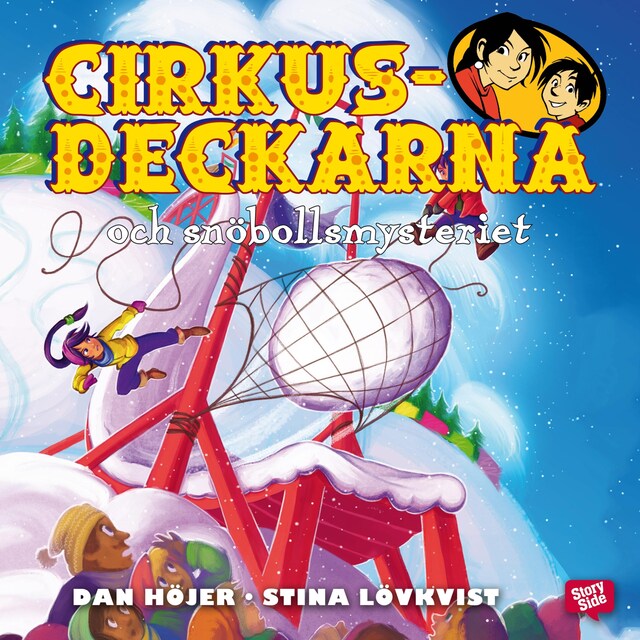 Book cover for Cirkusdeckarna och snöbollsmysteriet