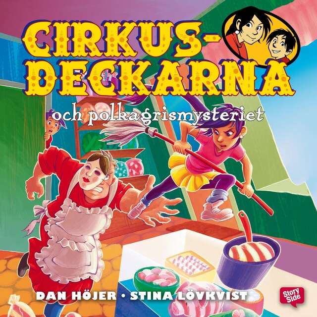 Book cover for Cirkusdeckarna och polkagrismysteriet