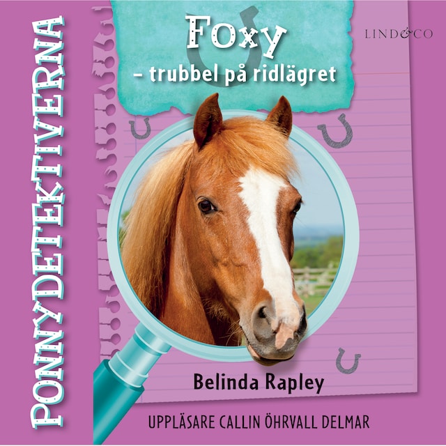 Okładka książki dla Ponnydetektiverna. Foxy - Trubbel på ridlägret