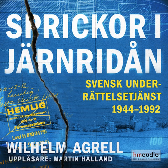 Book cover for Sprickor i järnridån. Svensk underrättelsetjänst 1944–1992