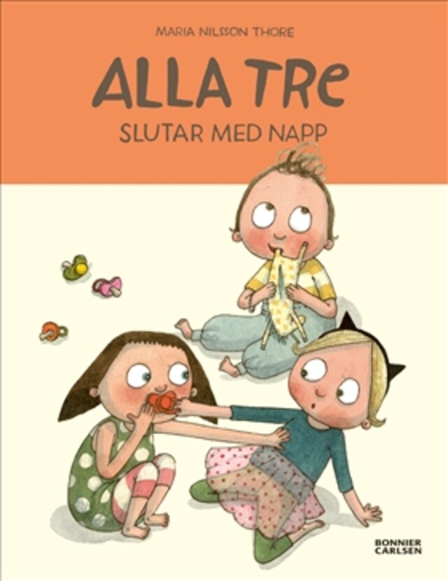 Kirjankansi teokselle Alla tre slutar med napp (e-bok + ljud)