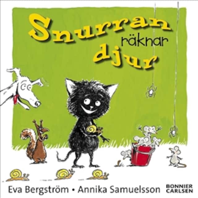 Book cover for Snurran räknar djur (e-bok + ljud)