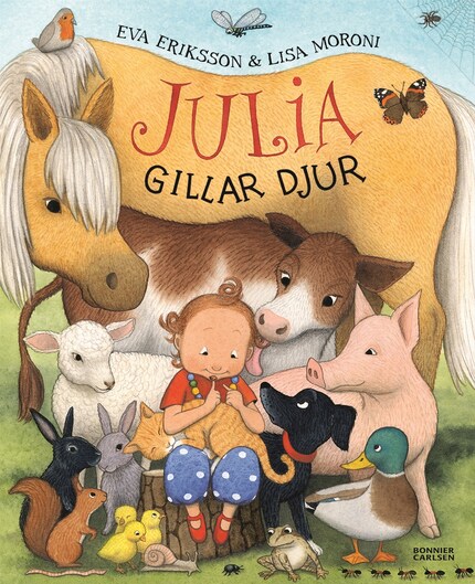 Julia gillar djur bookCoverFor