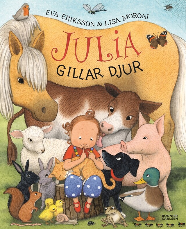 Book cover for Julia gillar djur