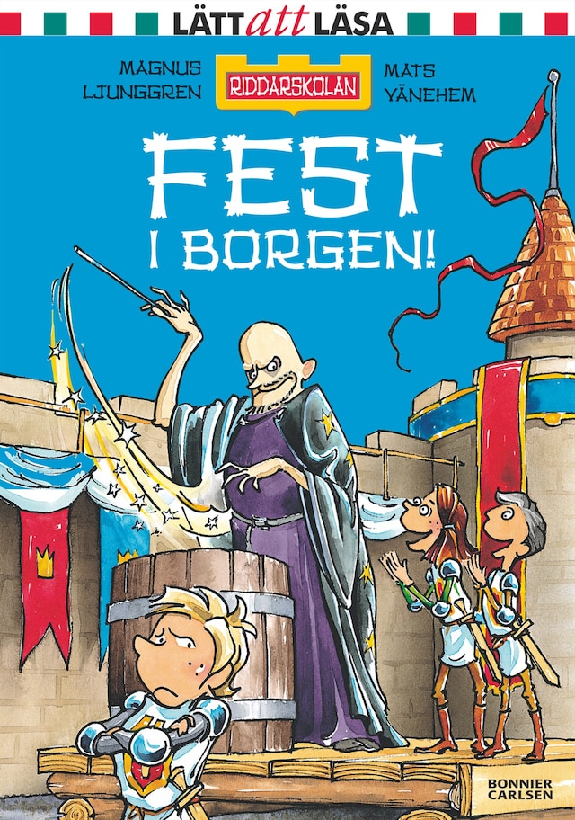 Kirjankansi teokselle Fest i borgen!