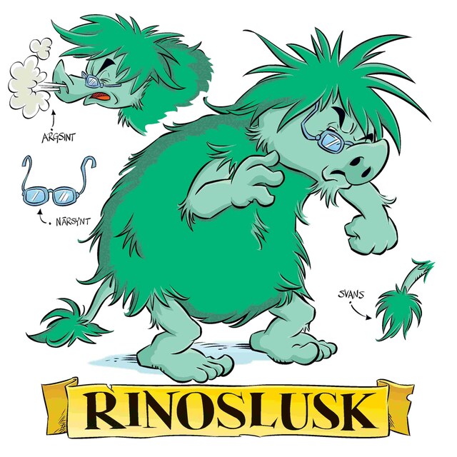 Copertina del libro per 7: Rinoslusken