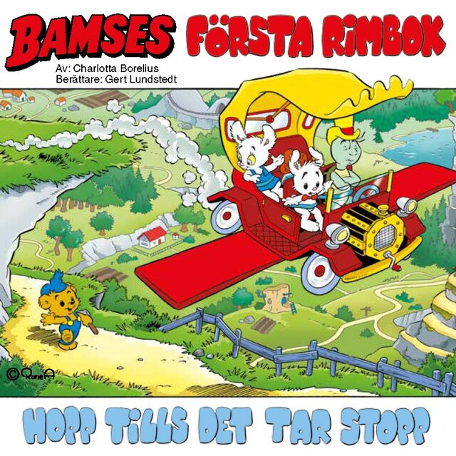 Couverture de livre pour Bamses första rimbok : hopp tills det tar stopp