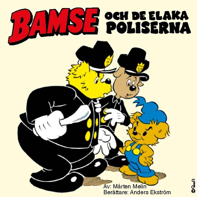 Boekomslag van Bamse och de elaka poliserna
