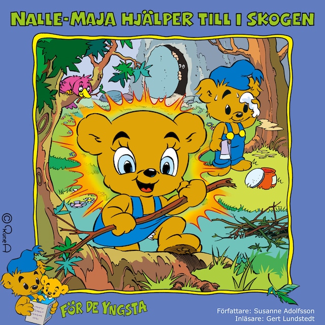 Kirjankansi teokselle Nalle-Maja hjälper till i skogen