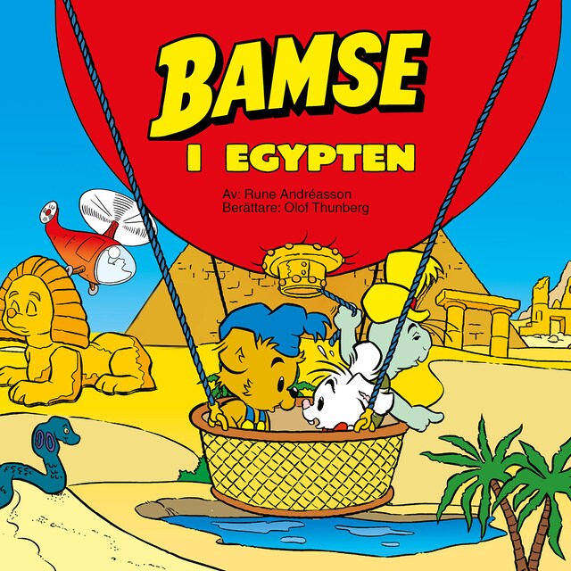 Kirjankansi teokselle Bamse i Egypten