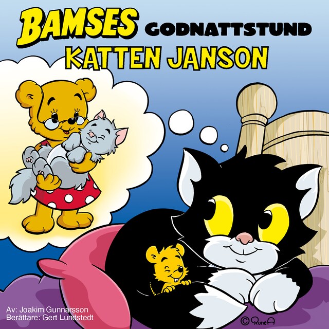 Buchcover für Bamse. Katten Jansons godnattstund