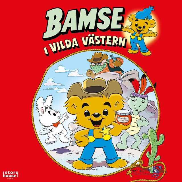 Couverture de livre pour Bamse i Vilda Västern