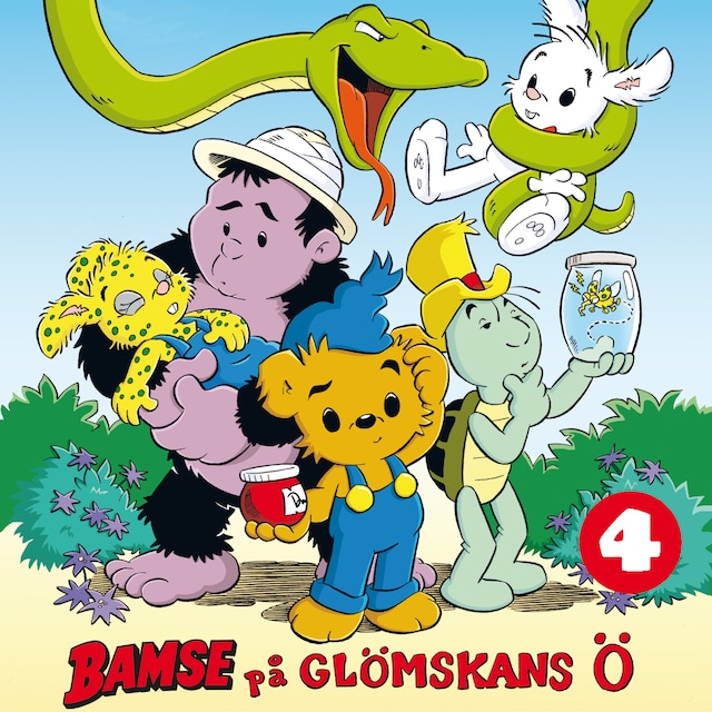 Boekomslag van Bamse på glömskans ö del 4