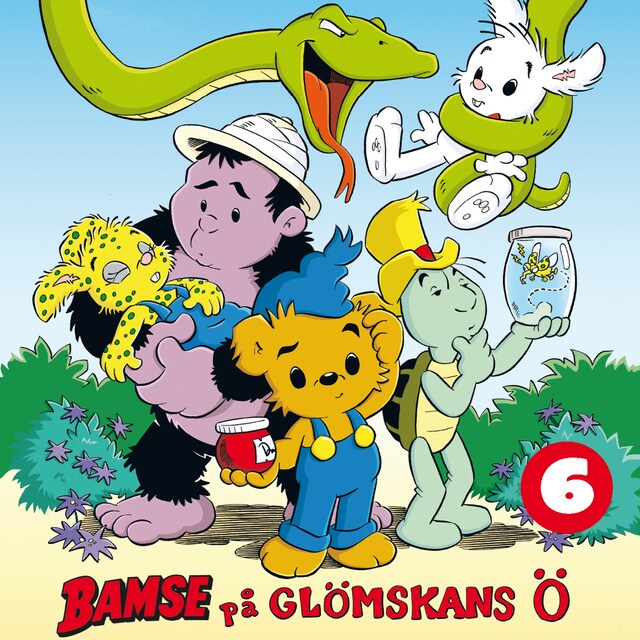 Portada de libro para Bamse på glömskans ö del 6