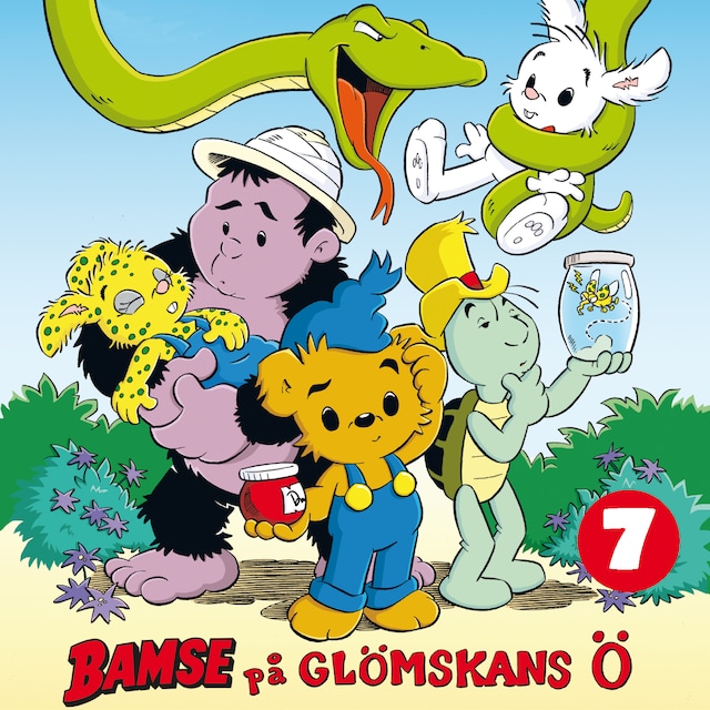Copertina del libro per Bamse på glömskans ö del 7