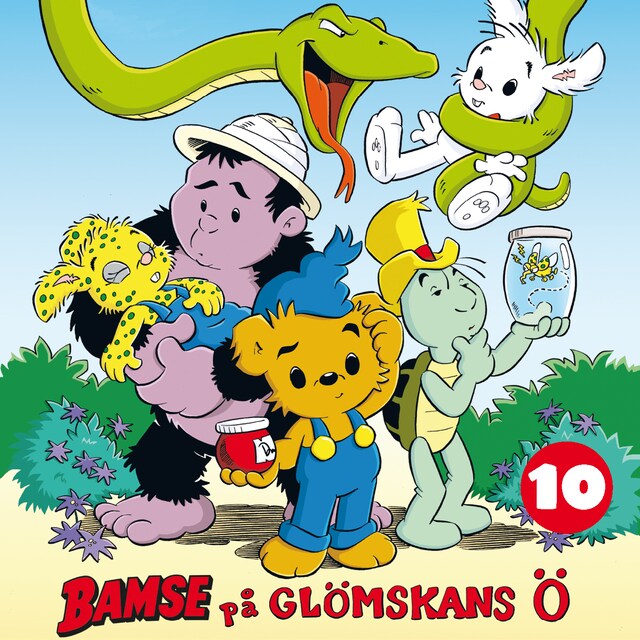 Portada de libro para Bamse på glömskans ö del 10