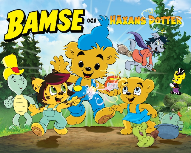 Bokomslag for Bamse och häxans dotter (Läs & lyssna)