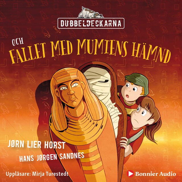 Portada de libro para Dubbeldeckarna och fallet med mumiens hämnd