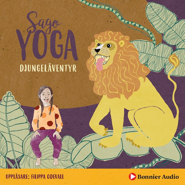 Boekomslag van Sagoyoga. Djungeläventyr : övningar för barn i fysisk yoga