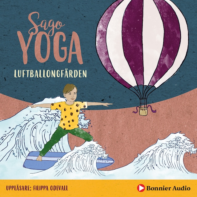 Book cover for Sagoyoga. Luftballongfärden : övningar för barn i fysisk yoga