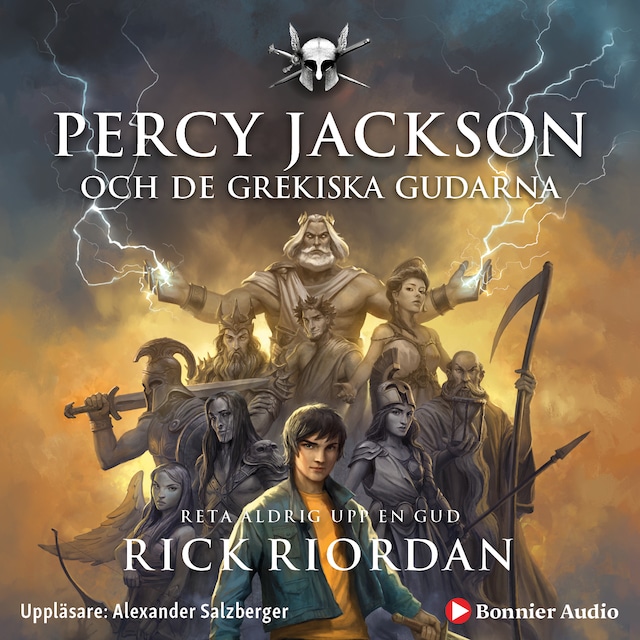 Boekomslag van Percy Jackson och de grekiska gudarna