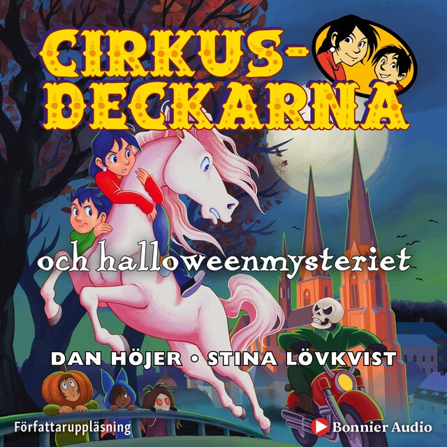 Book cover for Cirkusdeckarna och halloweenmysteriet