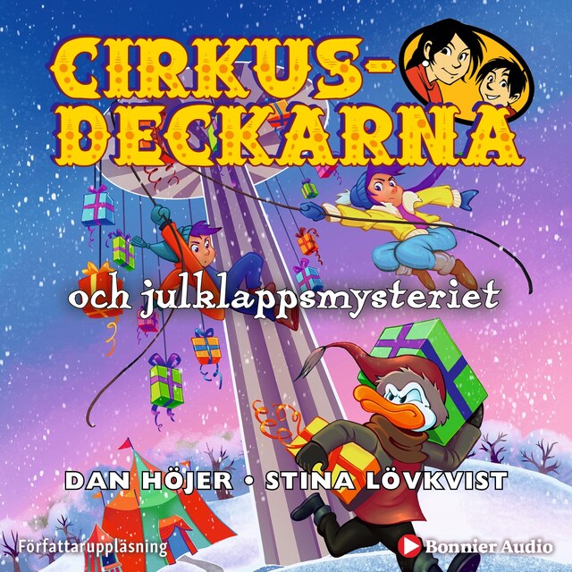Book cover for Cirkusdeckarna och julklappsmysteriet