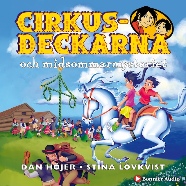 Book cover for Cirkusdeckarna och midsommarmysteriet