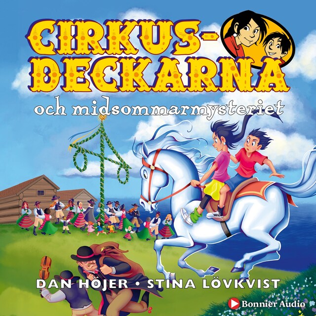 Cirkusdeckarna och midsommarmysteriet Bokomslag för Cirkusdeckarna och midsommarmysteriet