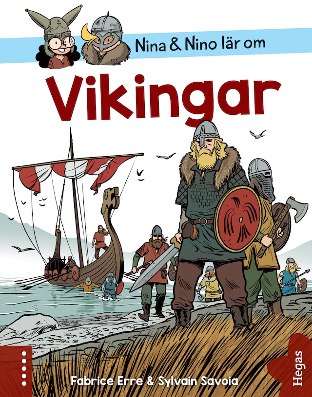 Boekomslag van Nina och Nino lär om Vikingar