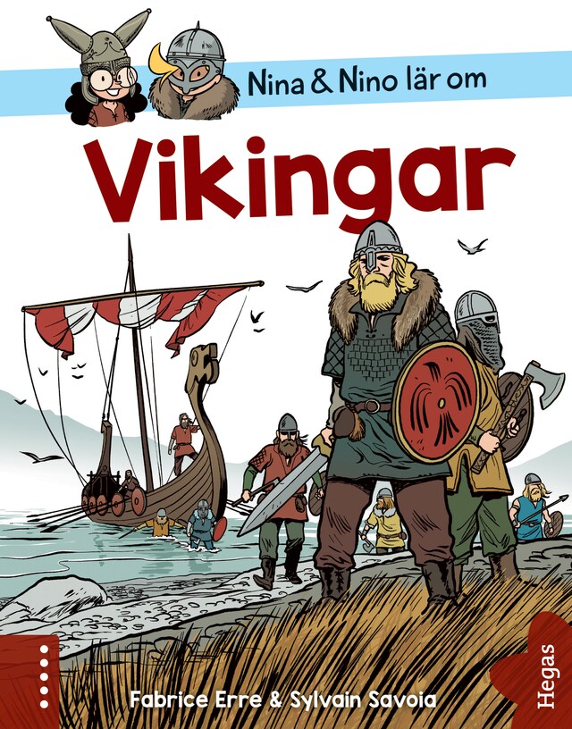 Boekomslag van Nina och Nino lär om Vikingar