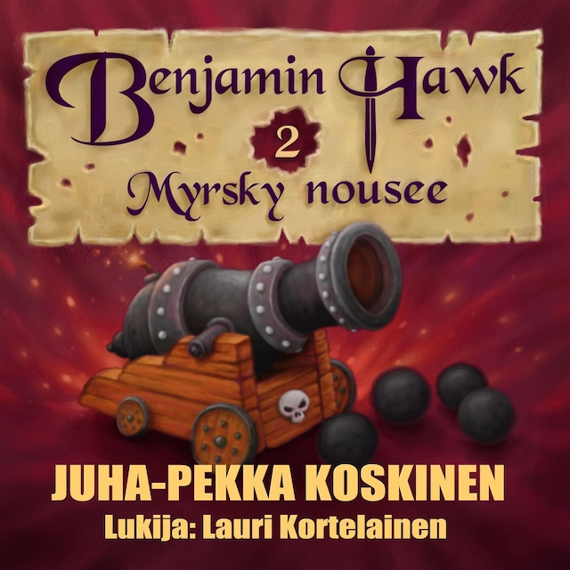 Couverture de livre pour Benjamin Hawk – Myrsky nousee