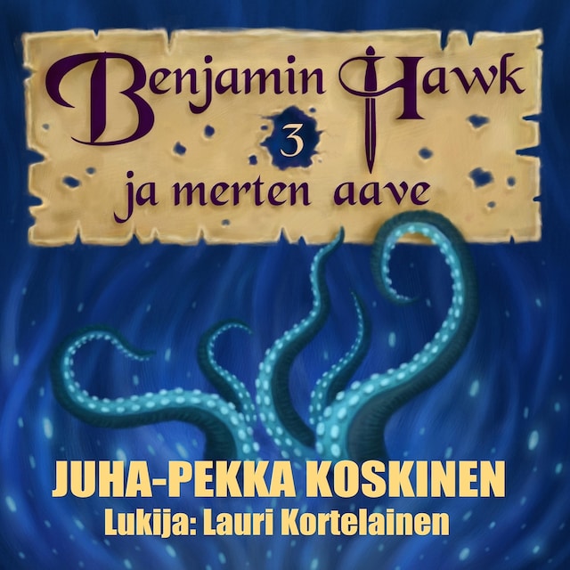 Couverture de livre pour Benjamin Hawk ja merten aave