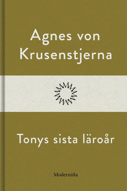 Tonys sista läroår bookCoverFor