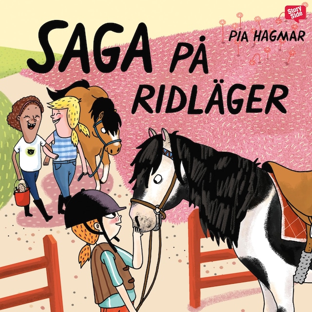 Book cover for Saga på ridläger