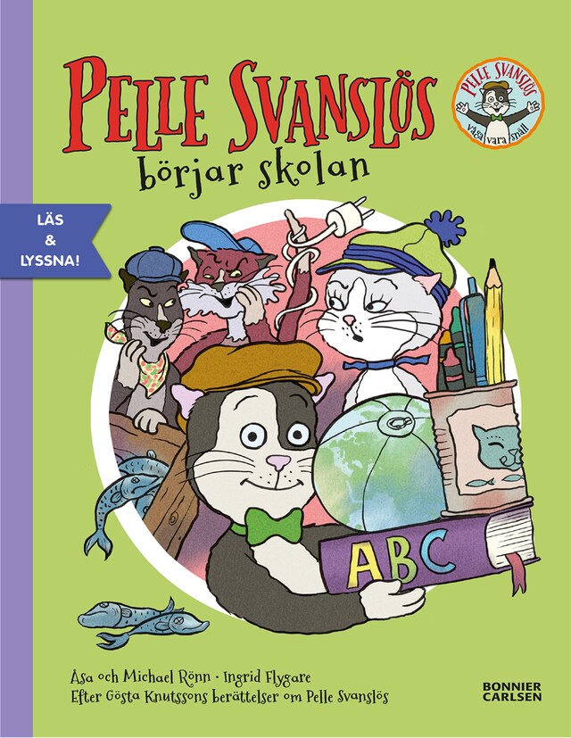 Bogomslag for Pelle Svanslös börjar skolan (e-bok + ljud)