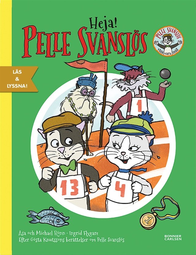 Book cover for Heja, Pelle Svanslös! (e-bok + ljud)