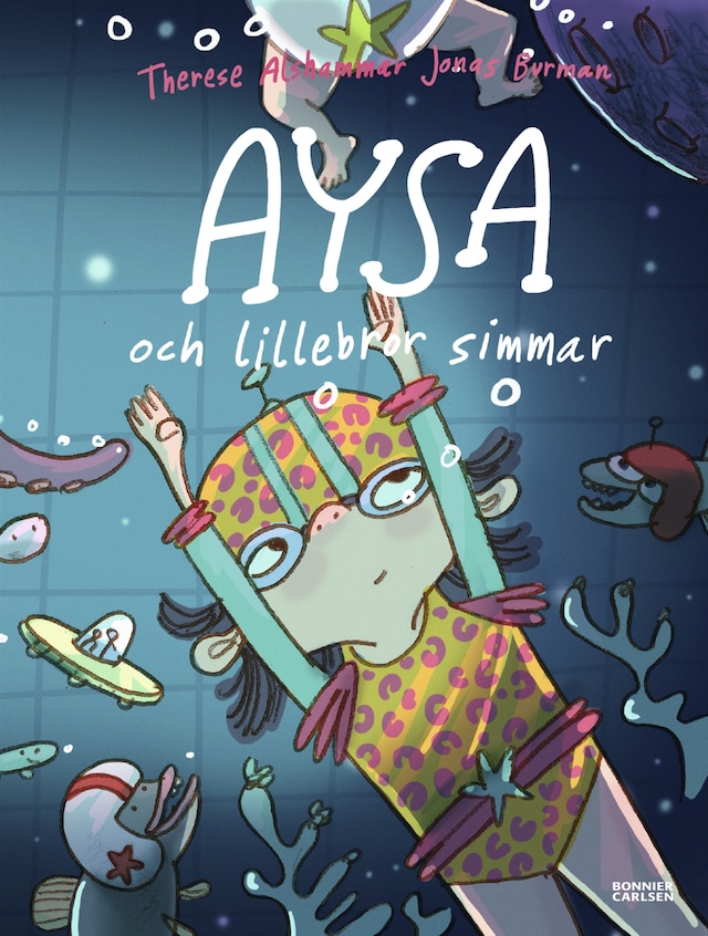 Boekomslag van Aysa och lillebror simmar