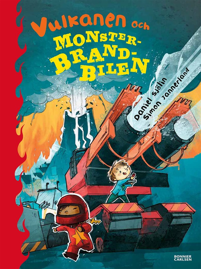 Book cover for Vulkanen och monsterbrandbilen