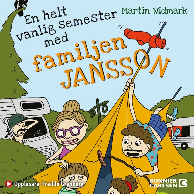 Book cover for En helt vanlig semester med familjen Jansson