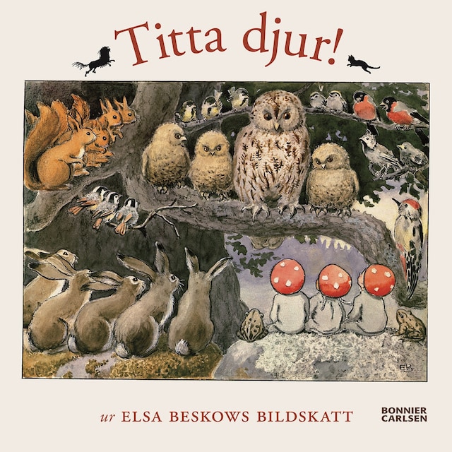 Book cover for Titta djur! : Ur Elsa Beskows bildskatt