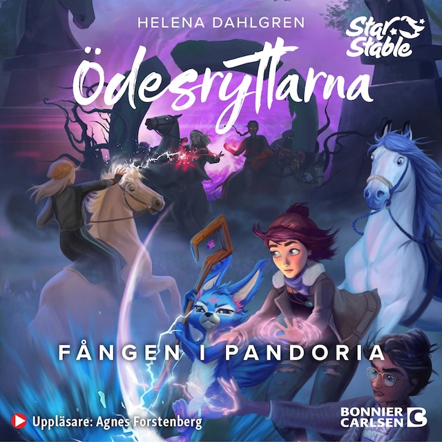 Book cover for Ödesryttarna. Fången i Pandoria