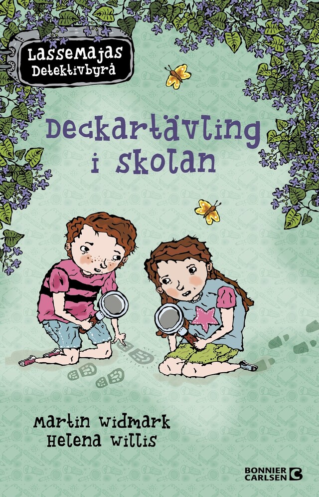 Buchcover für LasseMajas sommarlovsbok. Deckartävling i skolan