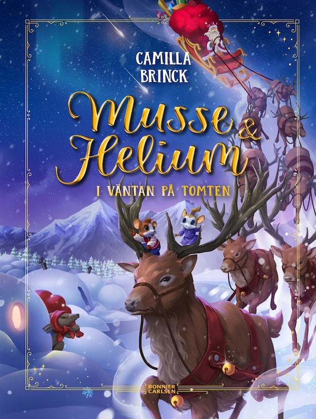 Boekomslag van Jul med Musse & Helium. I väntan på tomten
