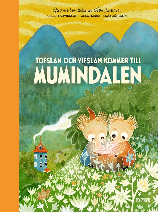 Book cover for Tofslan och Vifslan kommer till Mumindalen